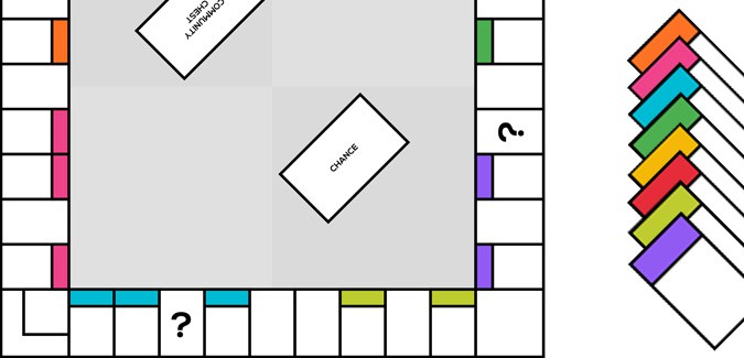Blank Monopoly board game with properties PAPERZIP How to Make Your